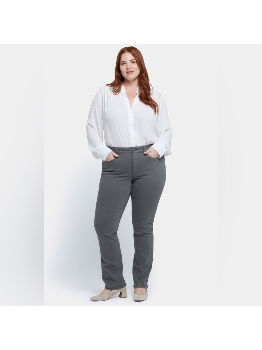 Marilyn Straight Jeans - Waist Match Grey in size 0 X -NWT- lift/tuck technology
